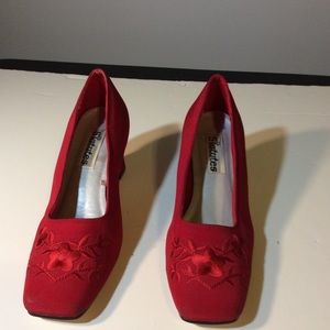 Women’s Red Fabric Shoes